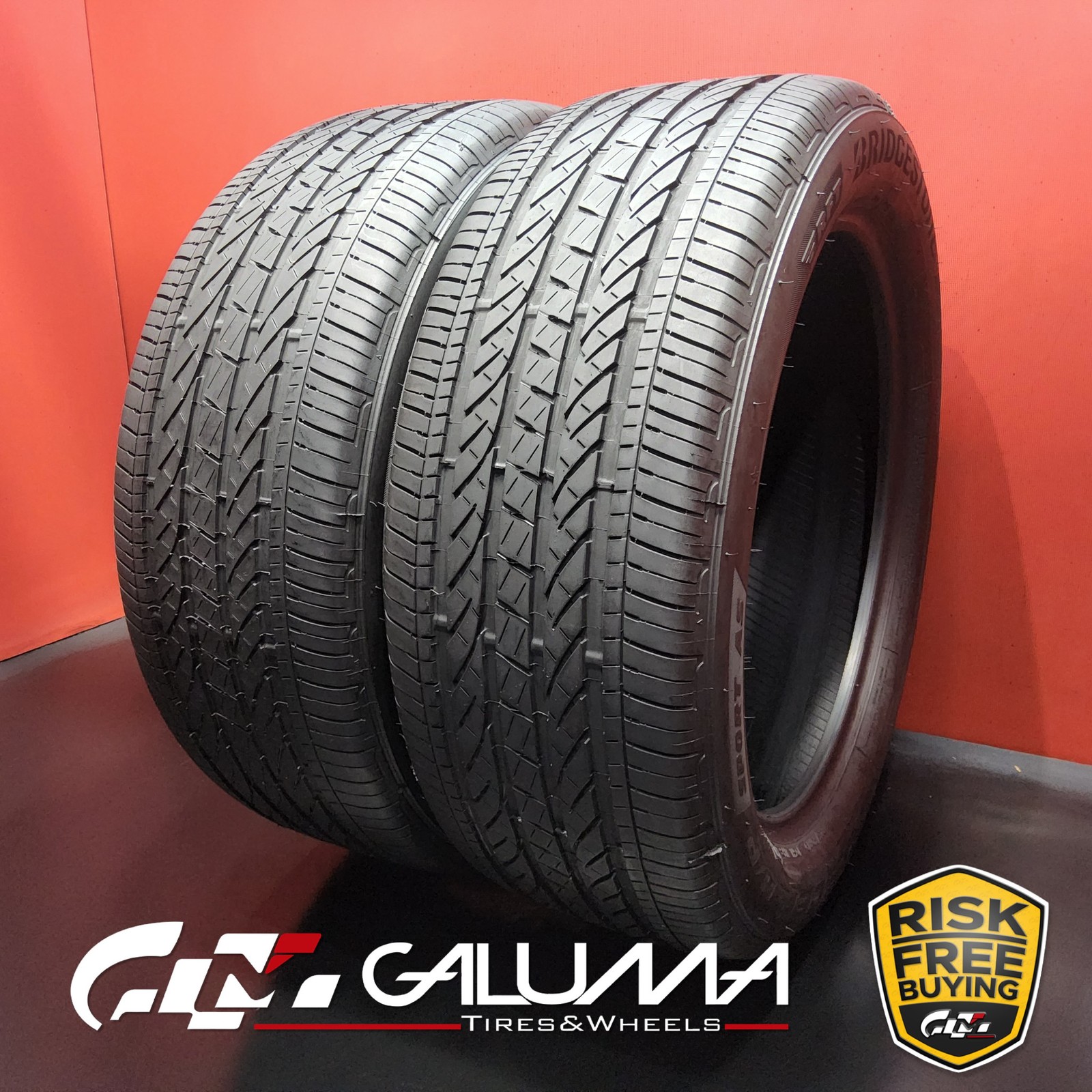Set of 2 Tires Bridgestone Dueler H/P Sport AS RFT Run Flat ★ XL 245/50R19 94577
