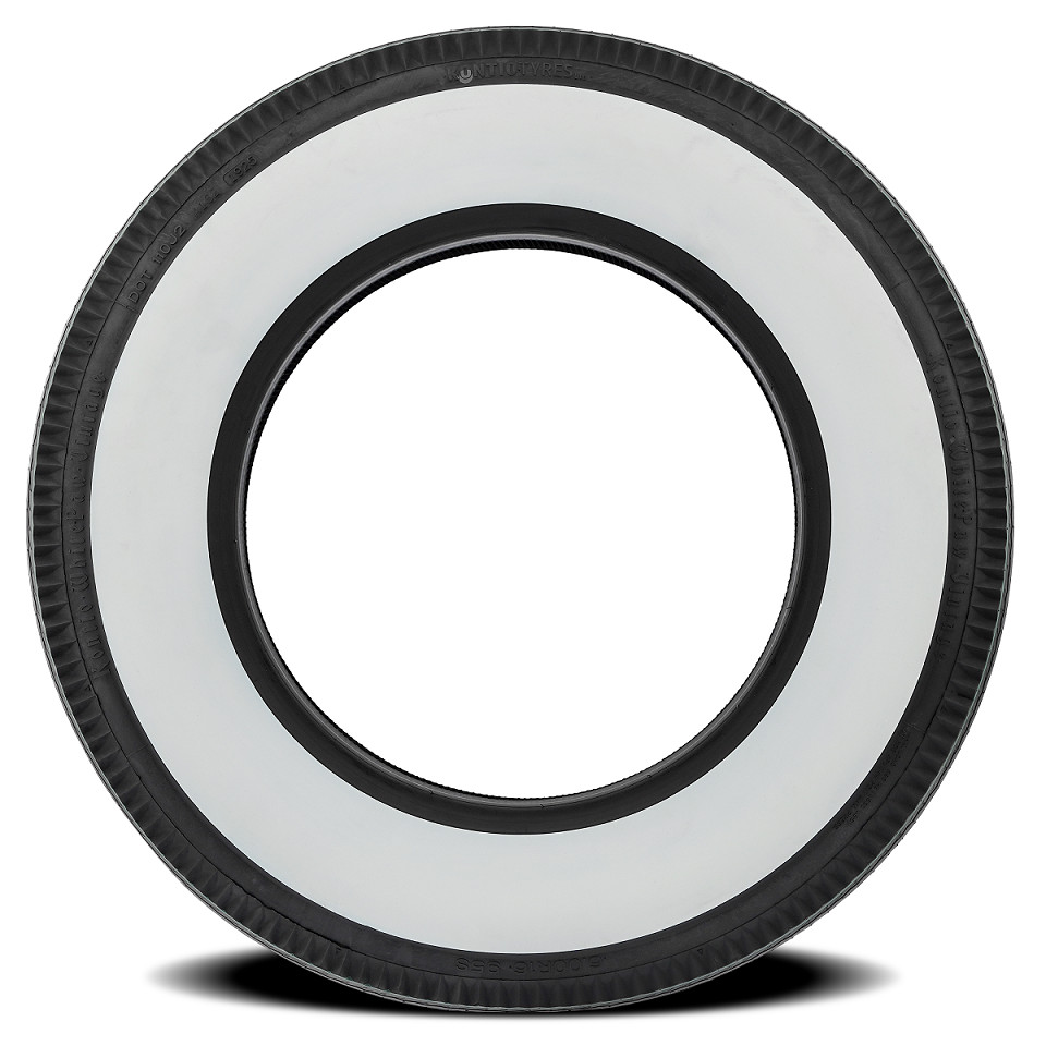 KONTIO White Paw Vintage Bias Look Radial 600R16 95S (3-1/4″) WW (Quantity of 1)