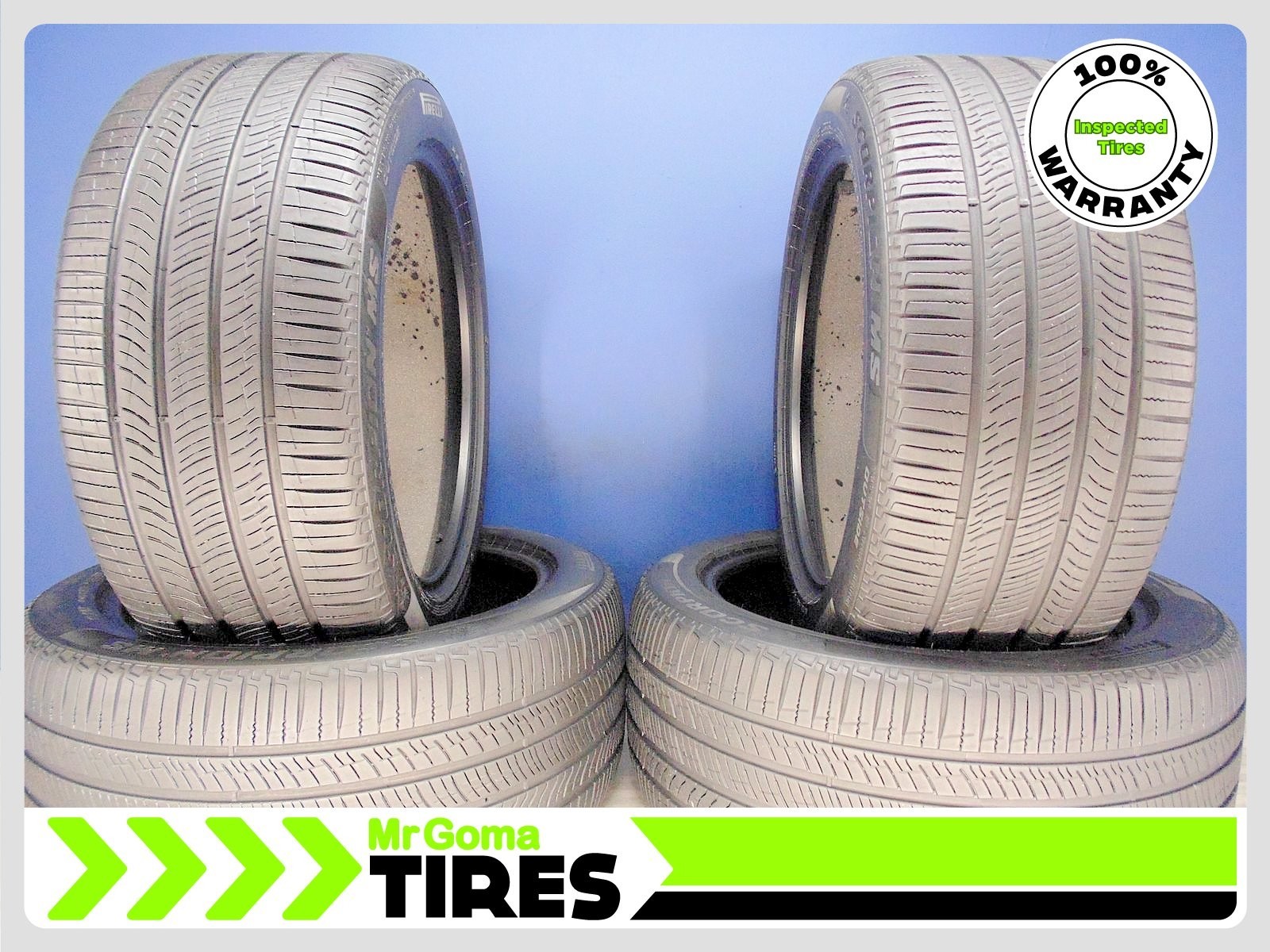 4 PIRELLI SCORPION TM MS T0 ELECT PNCS 255/45R19 USED TIRES 7.3/32 TREAD 2554519