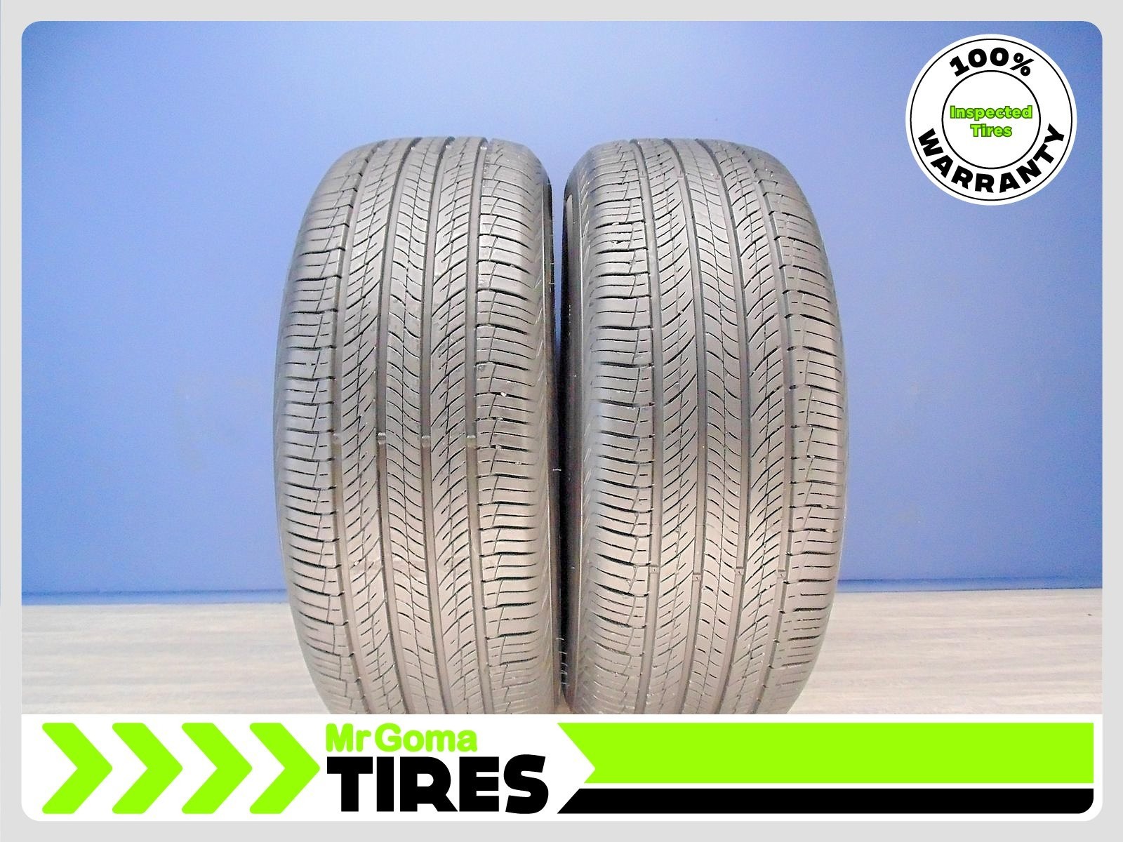 2 HANKOOK DYNAPRO HP2 KONTROL 225/60R17 USED TIRES 7.3/32 TREAD 99H 2256017