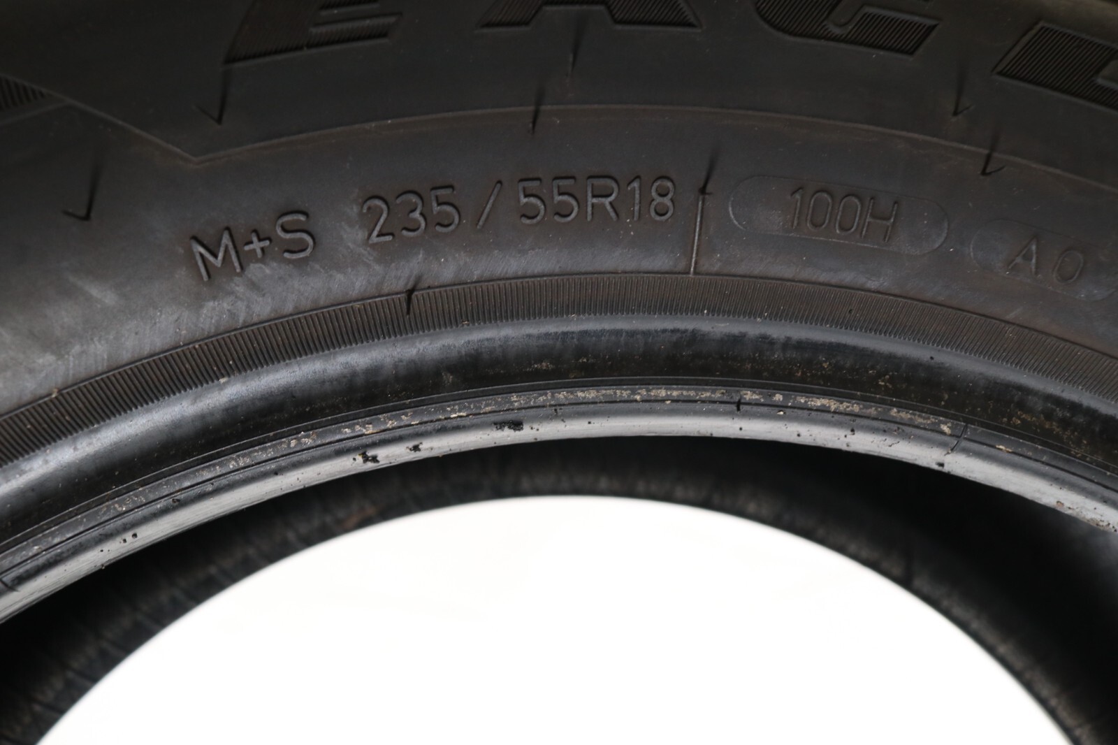 Set of 2 Used 235/55R18 Goodyear Eagle Sport AO – 100H – 8.5-9.5/32