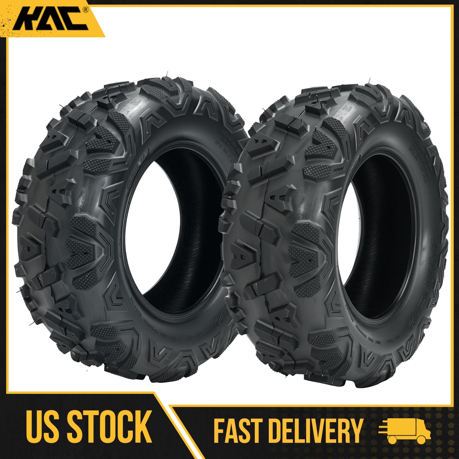 2pcs 24×8-12 ATV Tires 6PLY All Terrain