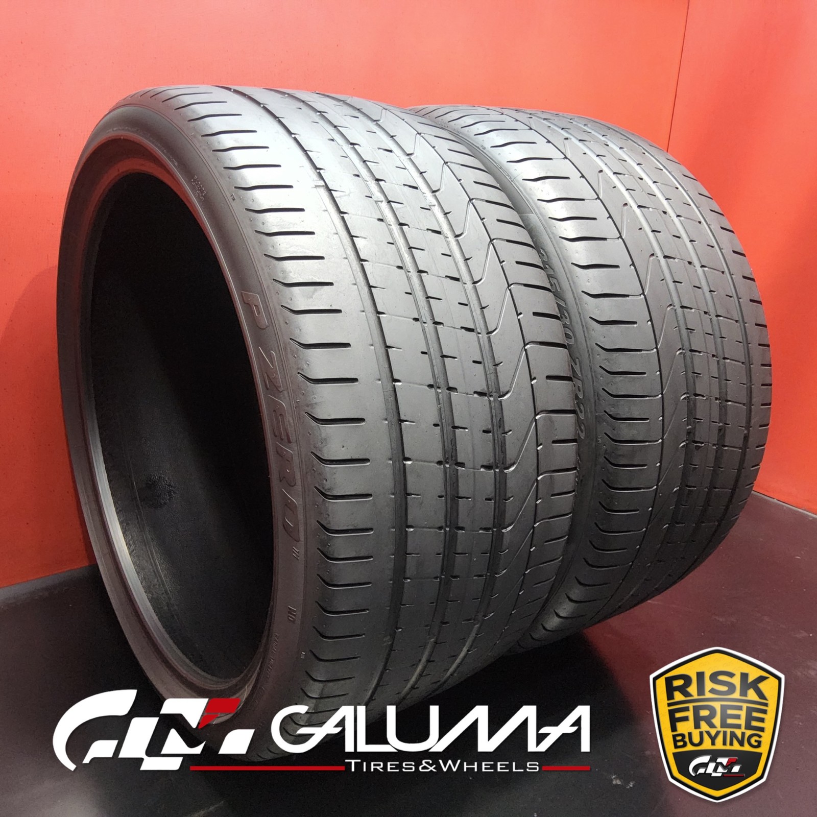 Set of 2 Tires Pirelli P Zero XL 315/30ZR22 315/30/22 3153022 No Repairs #89524