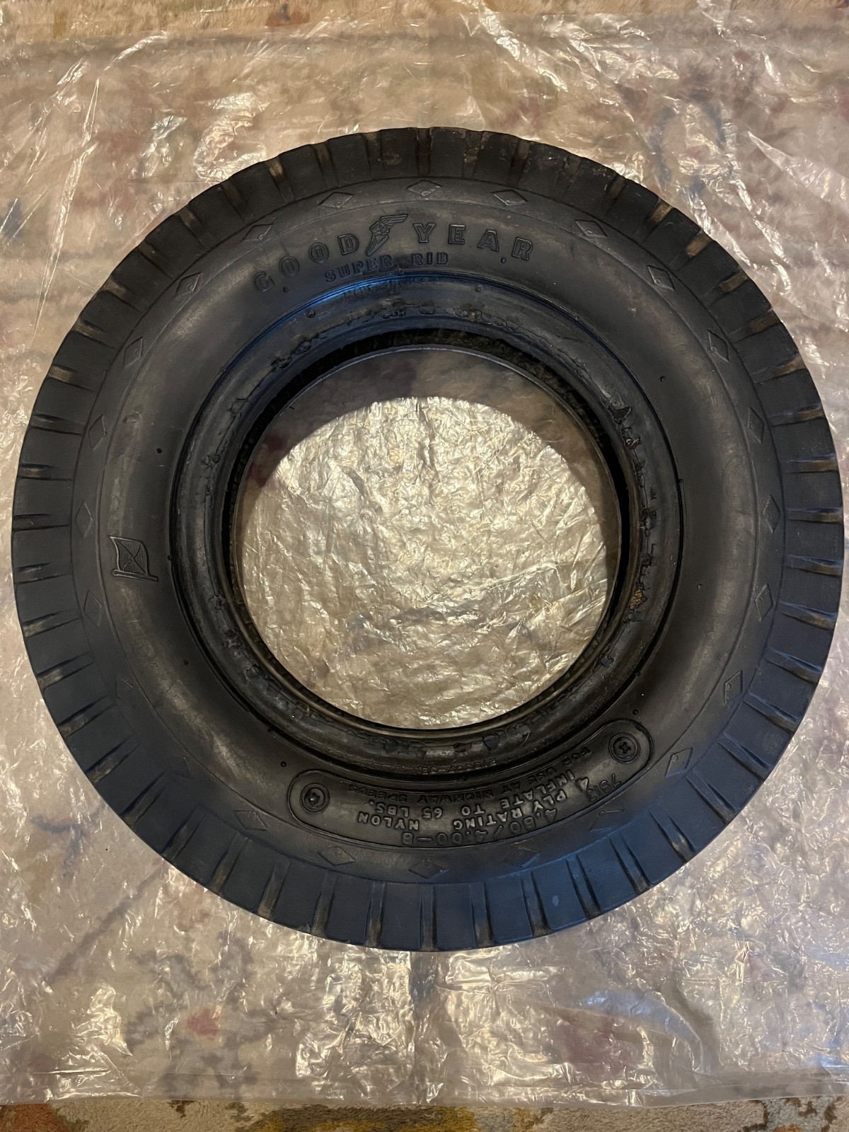Goodyear vintage 4.80/4.00-8 tire