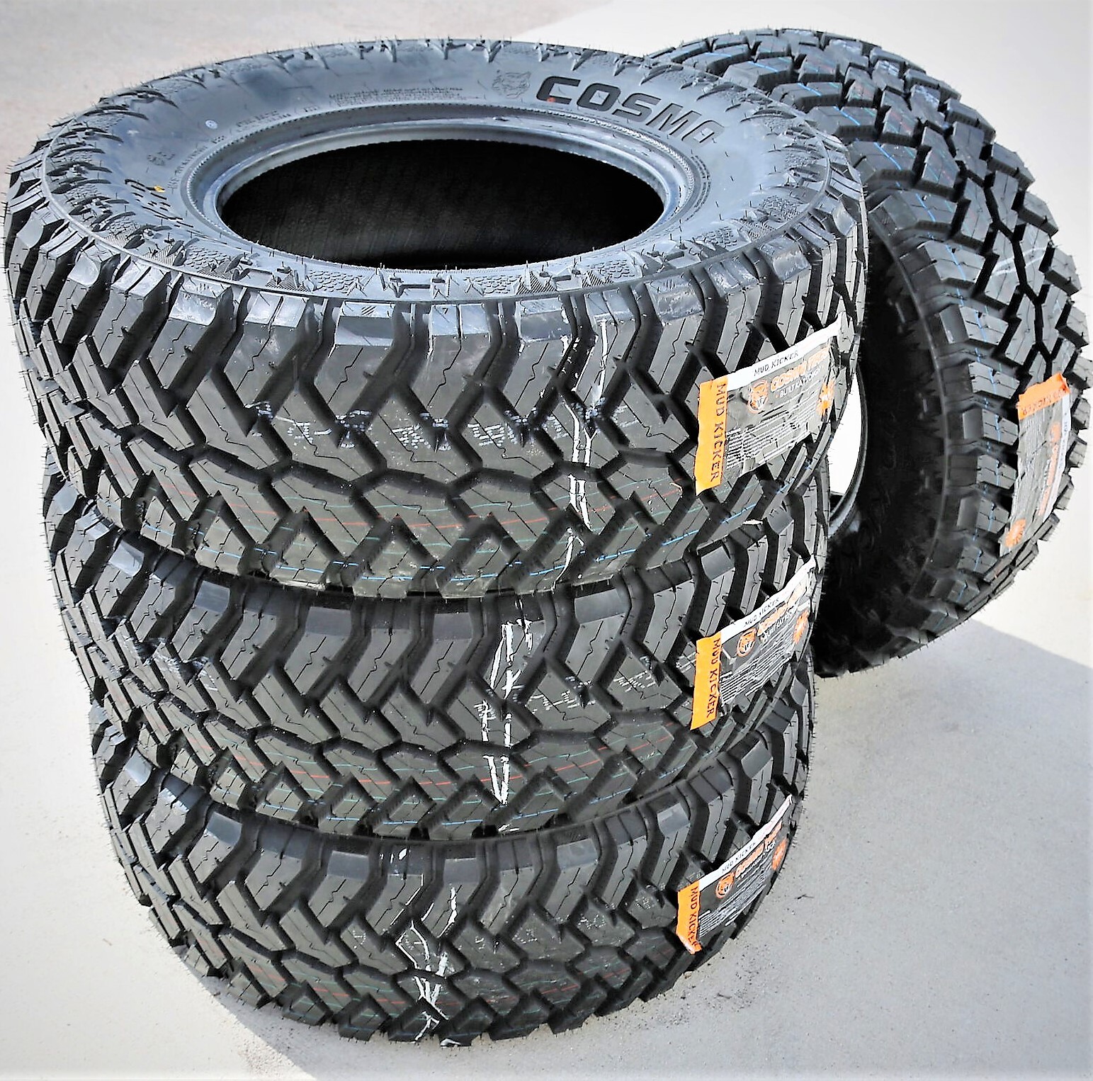 4 Tires Cosmo Mud Kicker LT 33X12.50R18 Load F 12 Ply MT M/T Mud