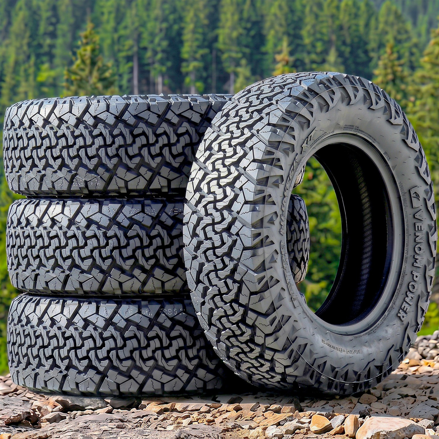 4 Tires Venom Power Terra Hunter X/T 2 225/75R16 Load F 12 Ply Van Commercial