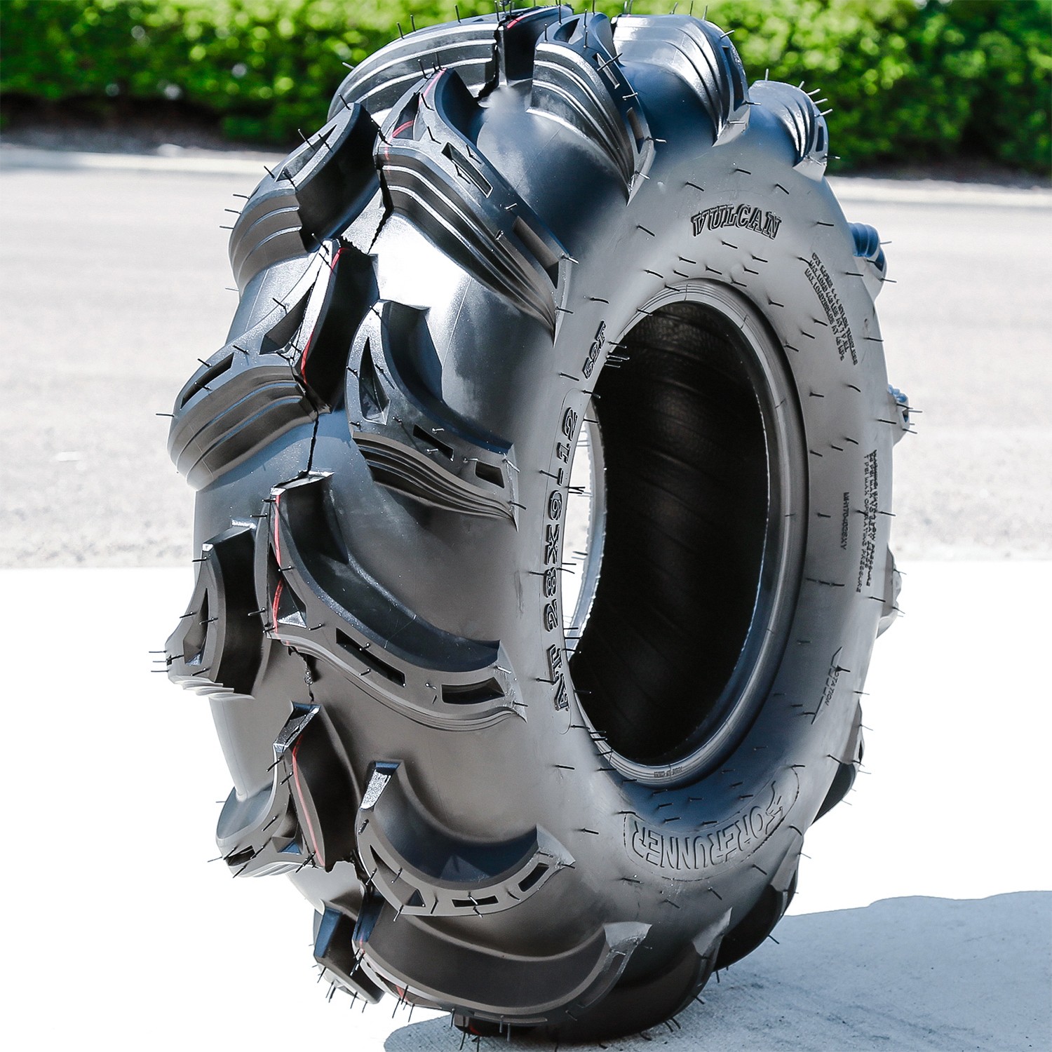 4 Forerunner Vulcan 28×9.00-12 28×9-12 28x9x12 52F 6 Ply M/T Mud ATV UTV Tires
