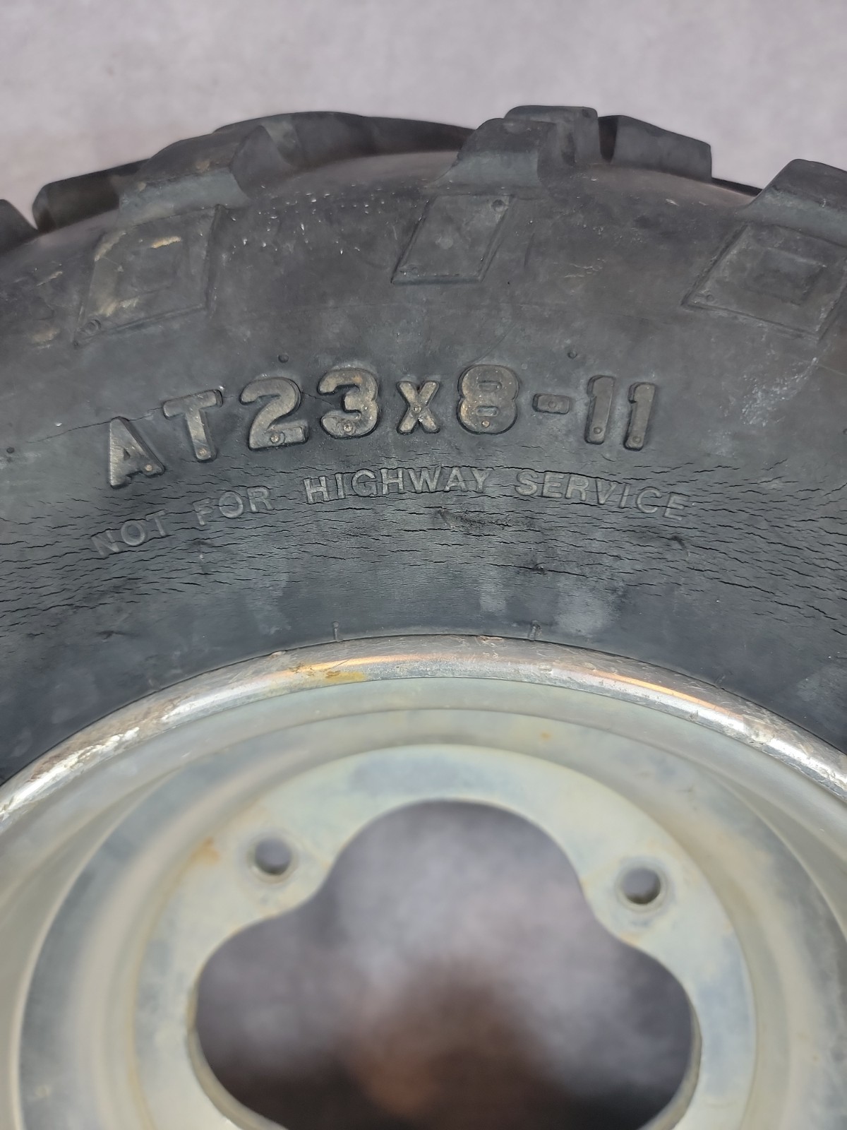 Titan AT23x8‑11 Tire & Rim | 23×8‑11 ATV Front Wheel Used ATC 200X