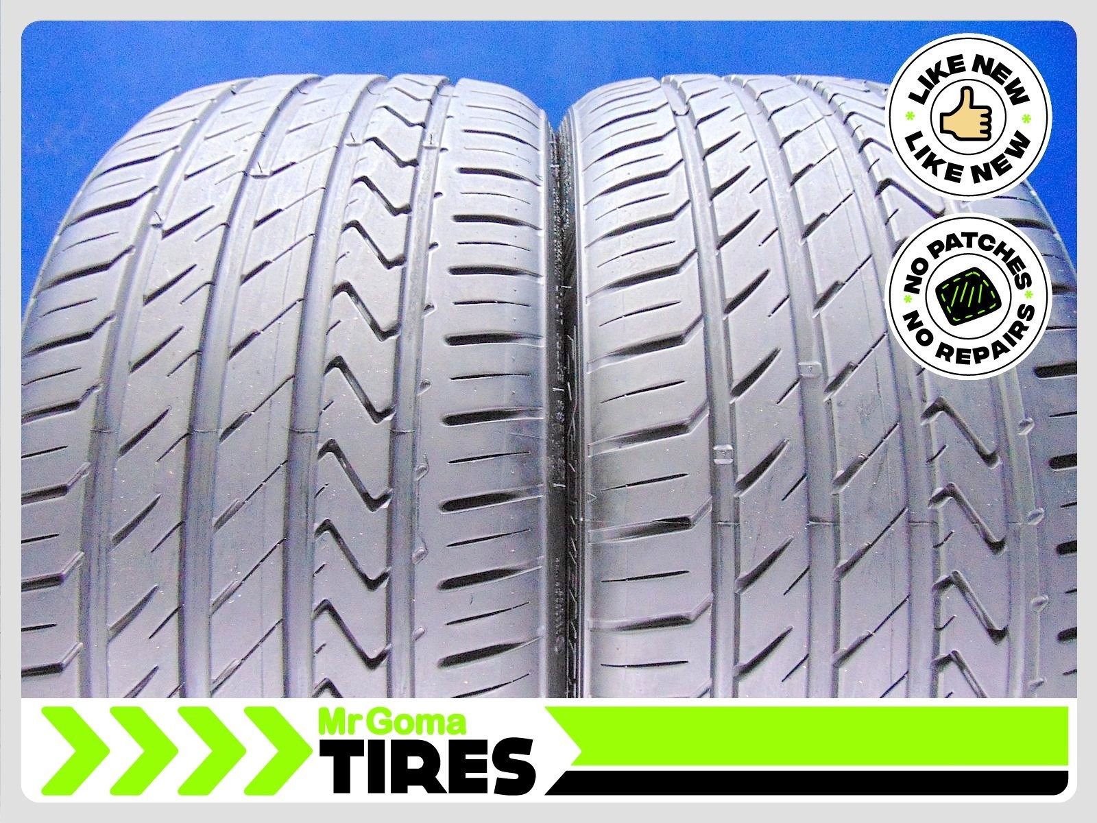 2 LEXANI LX-TWENTY XL 255/30R21 91% LIFE USED TIRES NO PATCH 2021 DOT 2553021