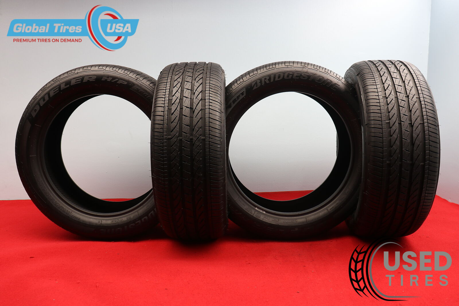 4 Used Bridgestone Dueler H/P Sport A/S RSC RFT 245/50R19 245/50/19 2455019 105H