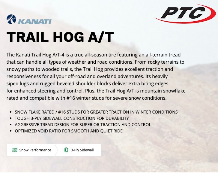 1 NEW 33X12.50R20 E Kanati Trail Hog LT Tire 33 1250 20 R20 33125020 10 ply