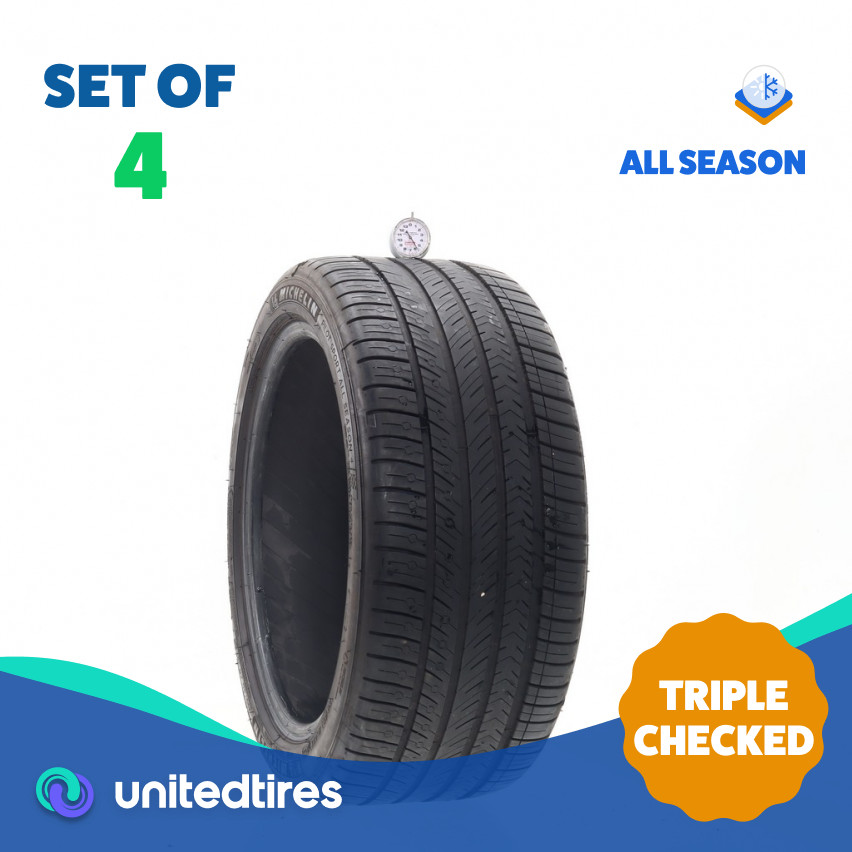 Set of (4) Used 255/40ZR18 Michelin Pilot Sport All Season 4 99Y – 5.5-6.5/32
