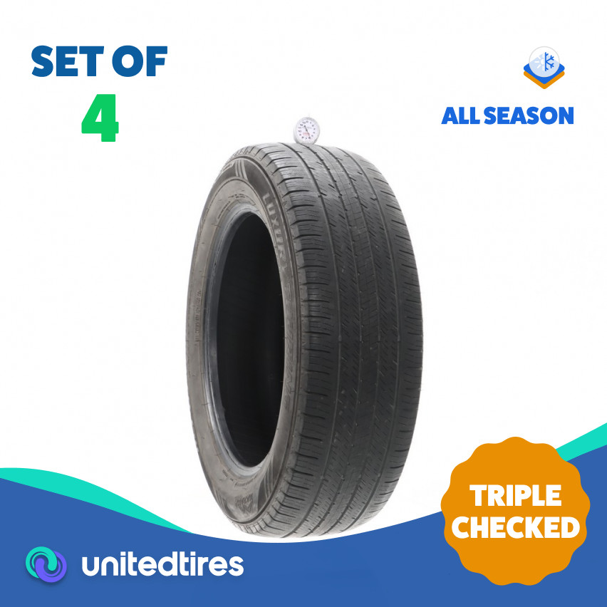 Set of (4) Used 225/60R18 Mazama Reputation NLW-3 100H – 5.5-7/32