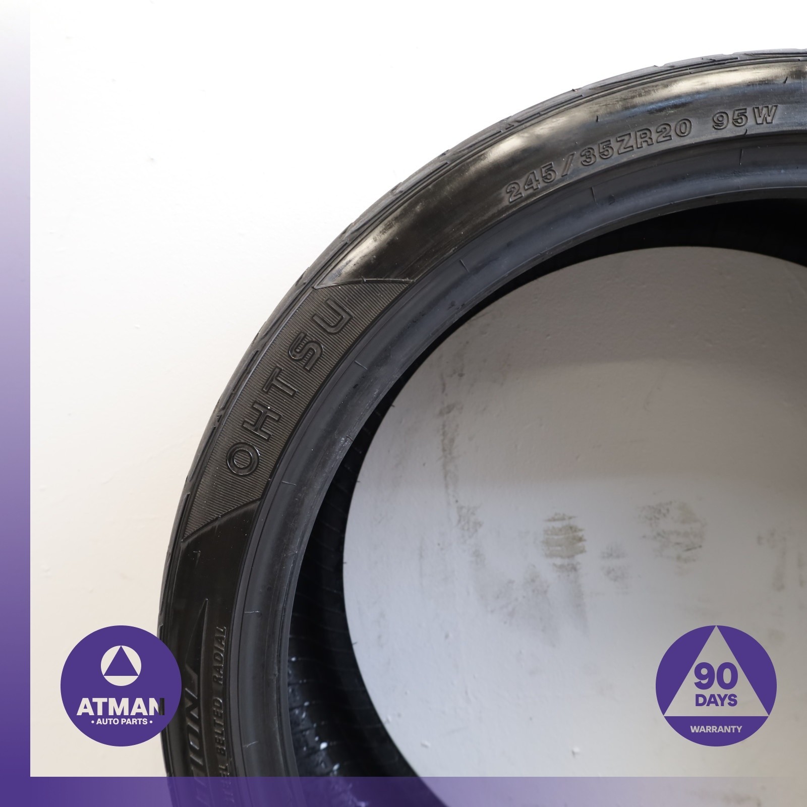 245/35ZR20 Ohtsu FP8000 245 35 20′ 95W DOT 0722 Tire