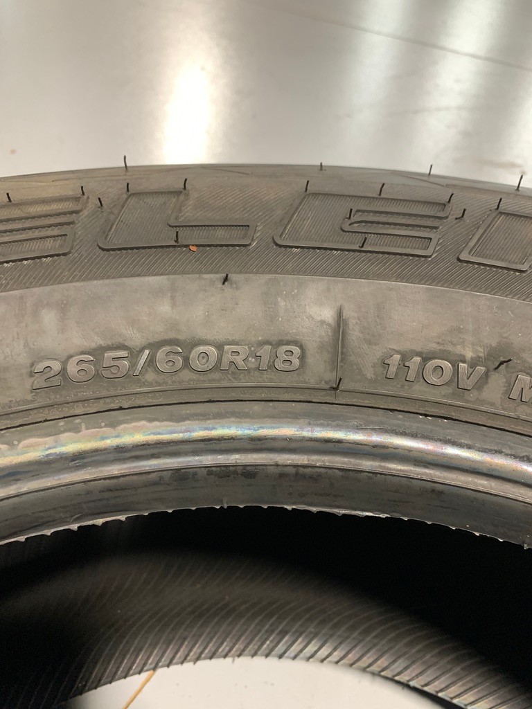 2 New 265 60 18 Bridgestone Dueler H/L Alenza Plus All Season Tires