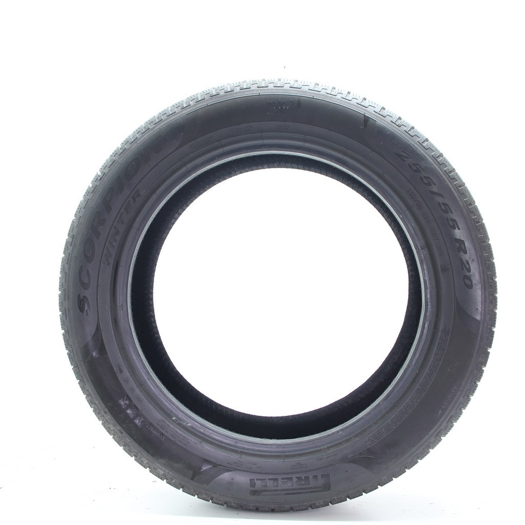 Set of (4) Used 255/55R20 Pirelli Scorpion Winter 110V – 6.5-7/32