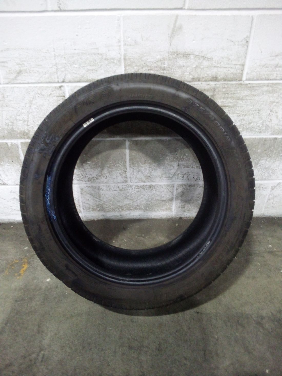 1x P275/40R18 Cooper Zeon RS3-G1 7/32 99 W Used Tire 2754018