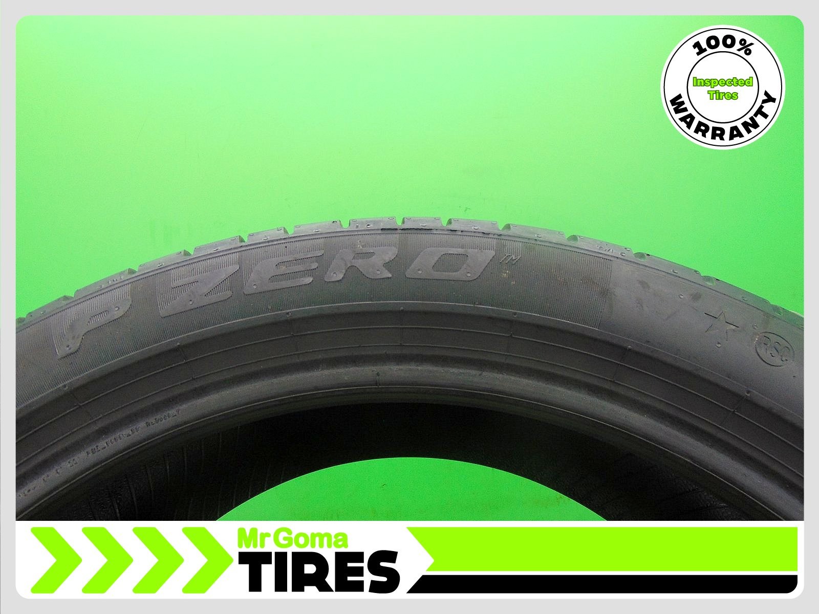 1 255/40R19 USED TIRE PIRELLI P ZERO TM RSC RFT XL 5.3/32 TREAD 2554019 100Y