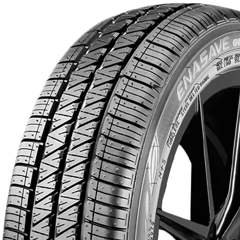 (QTY 2) 195/65R15 Dunlop Enasave 01 A/S 91S SL Black Wall Tires
