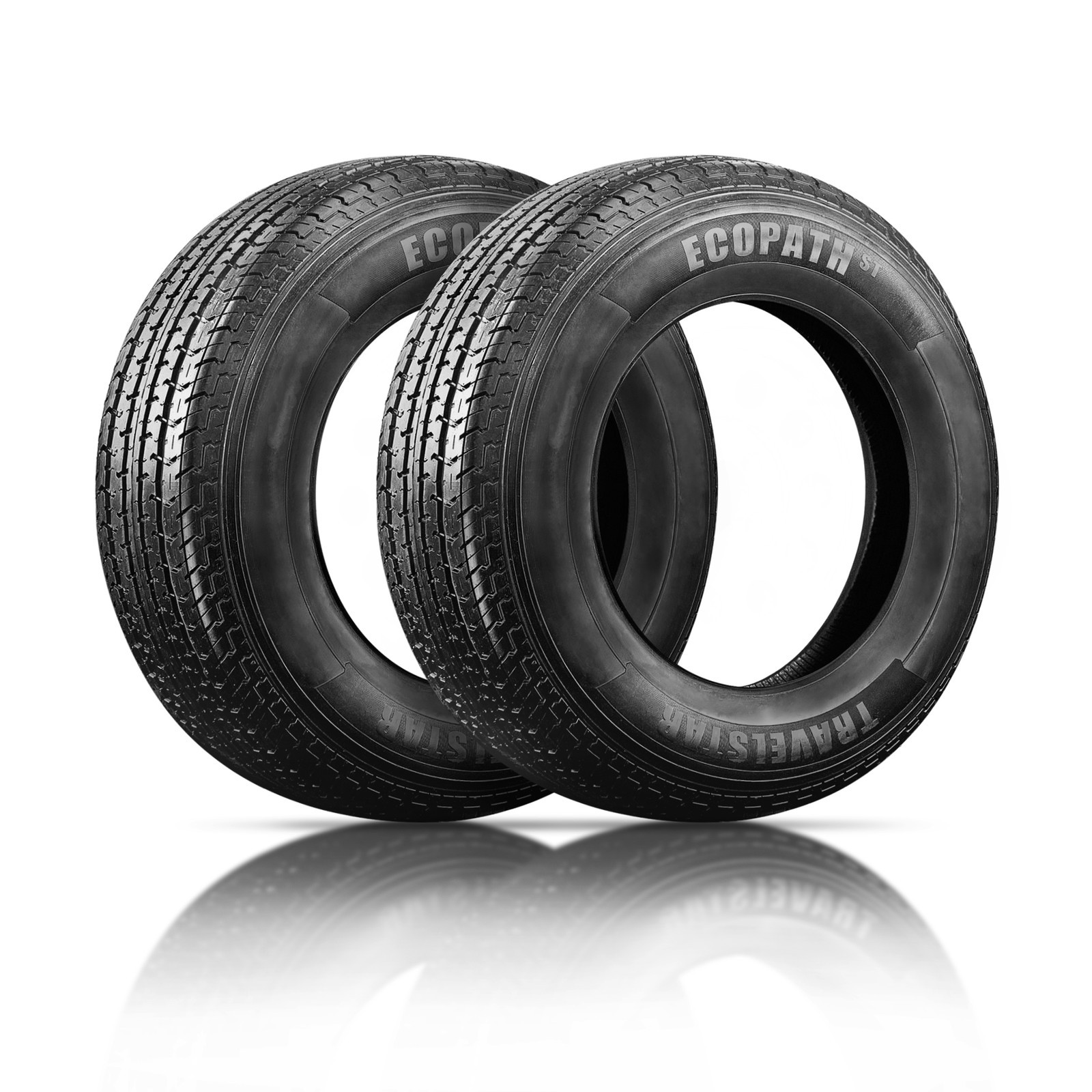 Set of 2 Travelstar Ecopath ST235/85R16 10Ply 125M Load E Radial Trailer Tires