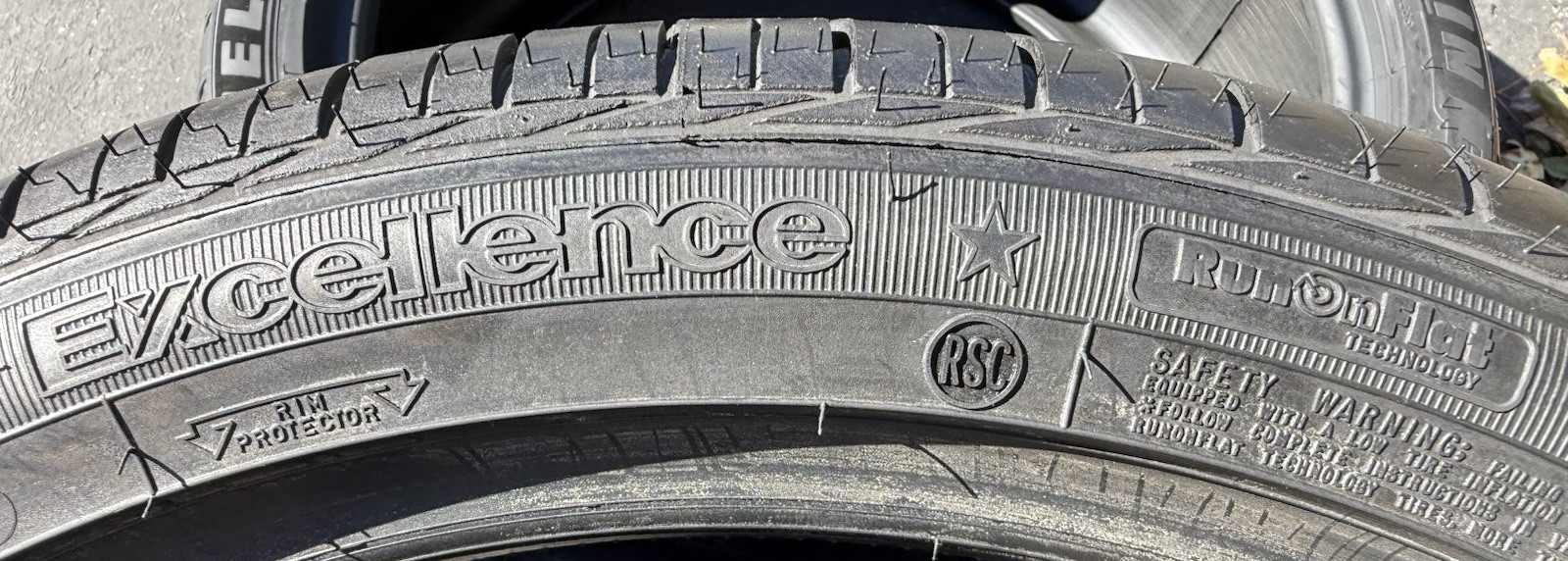 ONE BRAND NEW 245/40R20 99Y Goodyear Excellence RunOnFlat ROF RFT Run Flat Tire