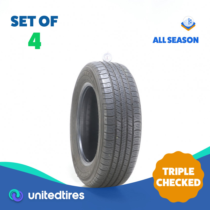 Set of (4) Used 205/65R16 Goodyear Assurance All-Season 95H – 6.5-7/32
