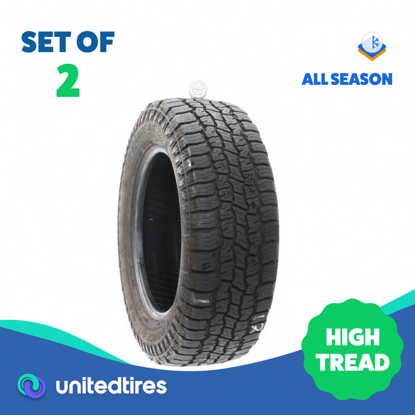 Set of (2) Used 235/65R17 Mazama Open Range A/T Plus 104T – 10.5/32