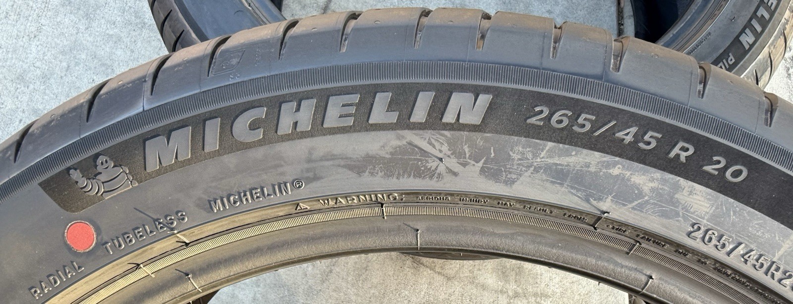 TWO BRAND NEW 265/45R20 110Y Michelin Pilot Sport EV Noise Cancelling Foam Tires