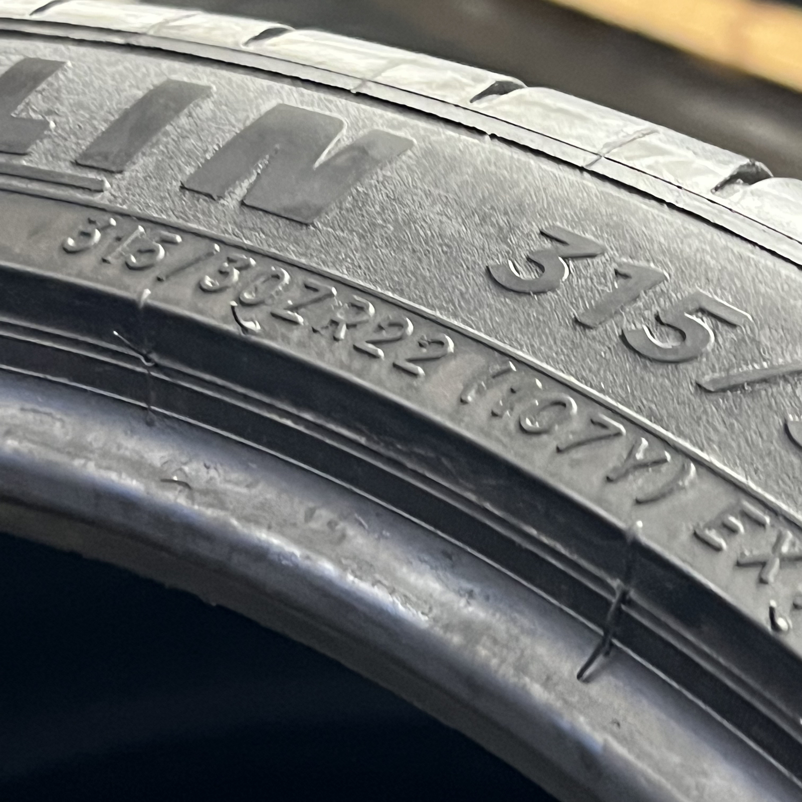 1 Tire LikeNew Michelin Pilot Sport 4S BMW 315/30ZR22 107Y DOT.3923 7.25/32