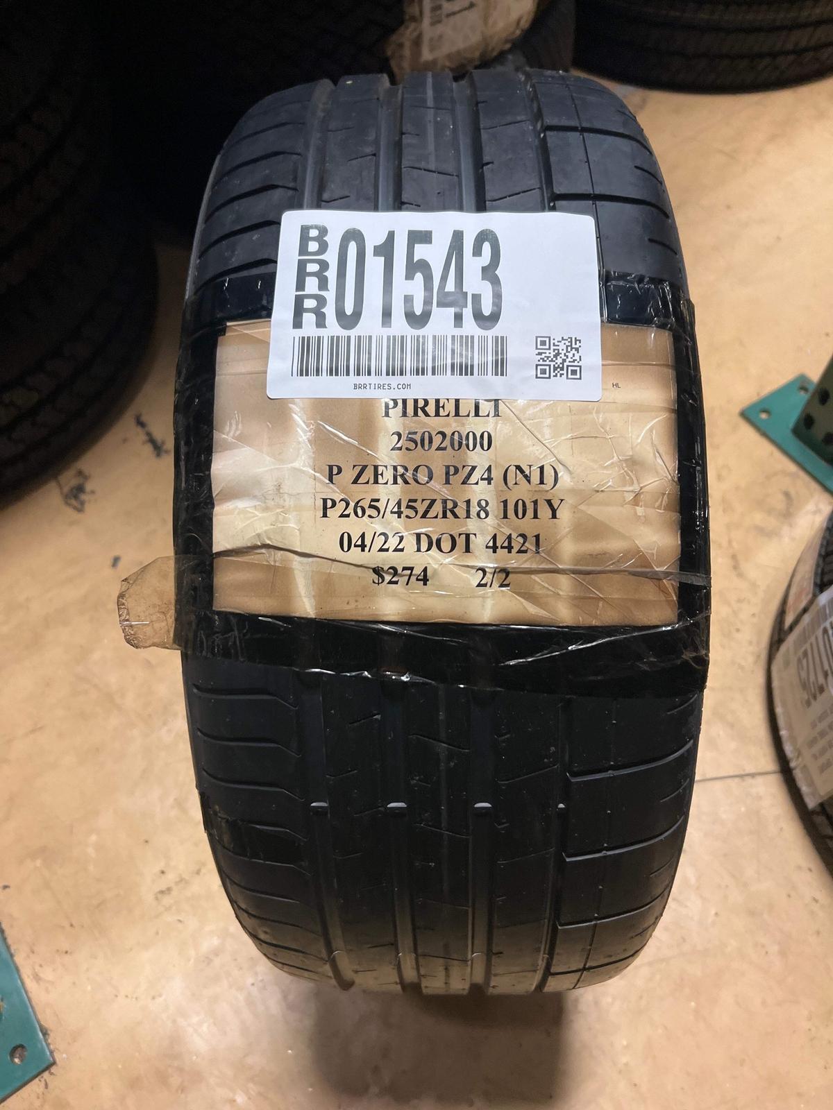 PIRELLI P ZERO PZ4 (N1) PORSCHE P265 45 18 101Y SL SUMMER TIRE 2502000