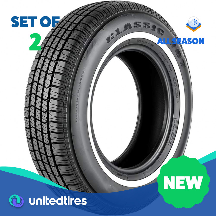 Set of (2) New P 195/75R14 Omni Classic 787 92S