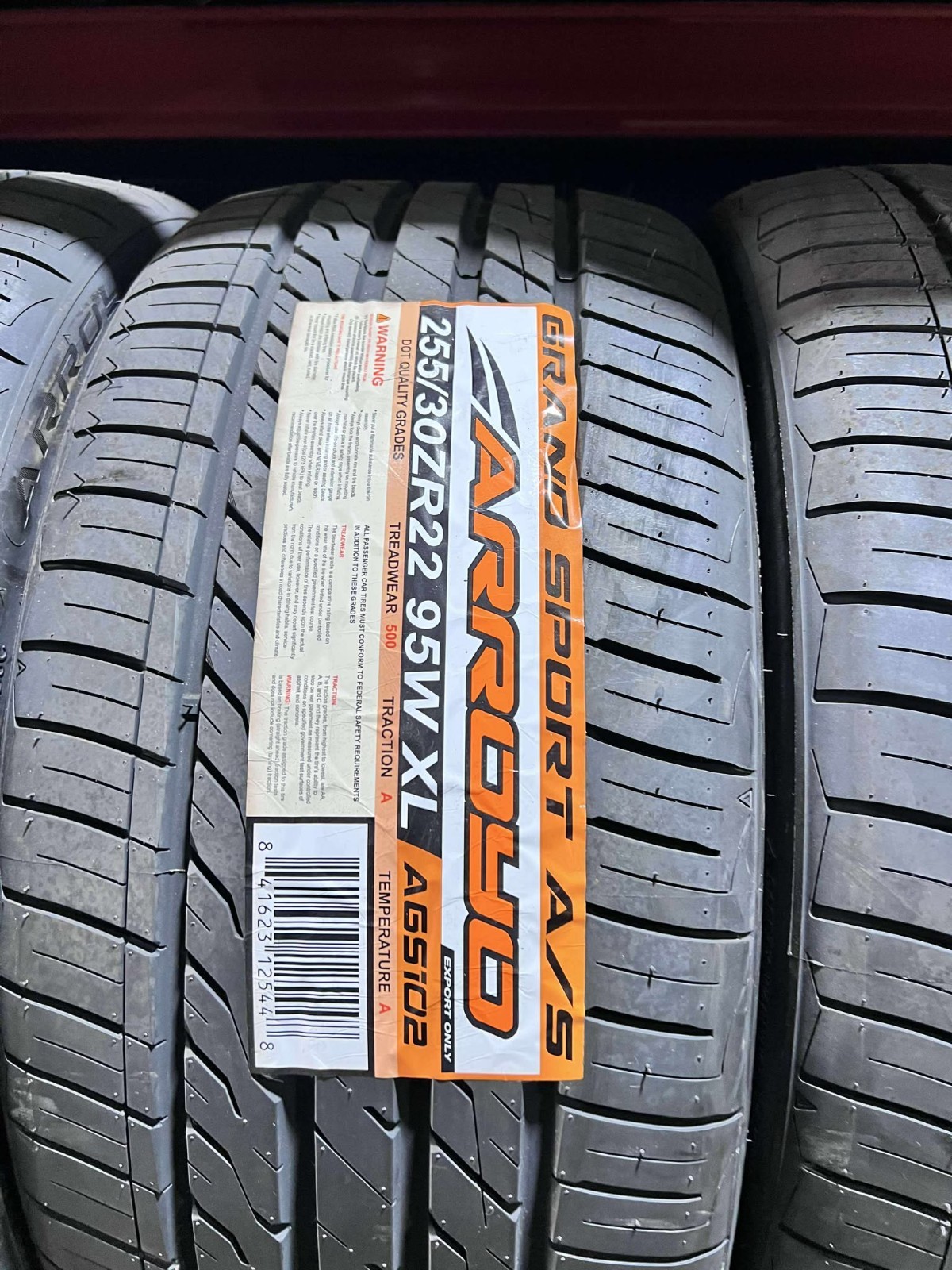 255/30/22 Arroyo grand Sport A/S All Season Brand New Set of (4)