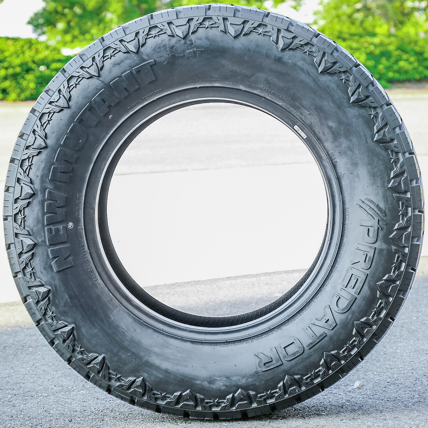Predator New Mutant X-AT 265/70R18 124/121S E 10 Ply A/T Tire 50k Mi Warranty