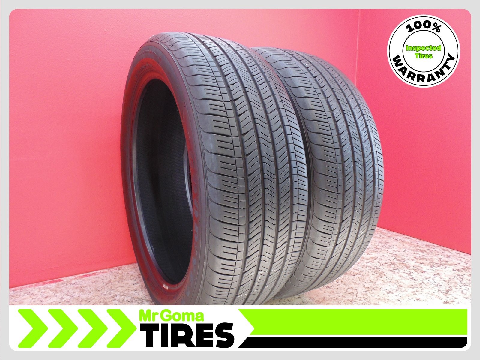 SET OF 2 GOODYEAR EAGLE TOURING 235/50R21 USED TIRES 7.6/32 TREAD 101V 2355021