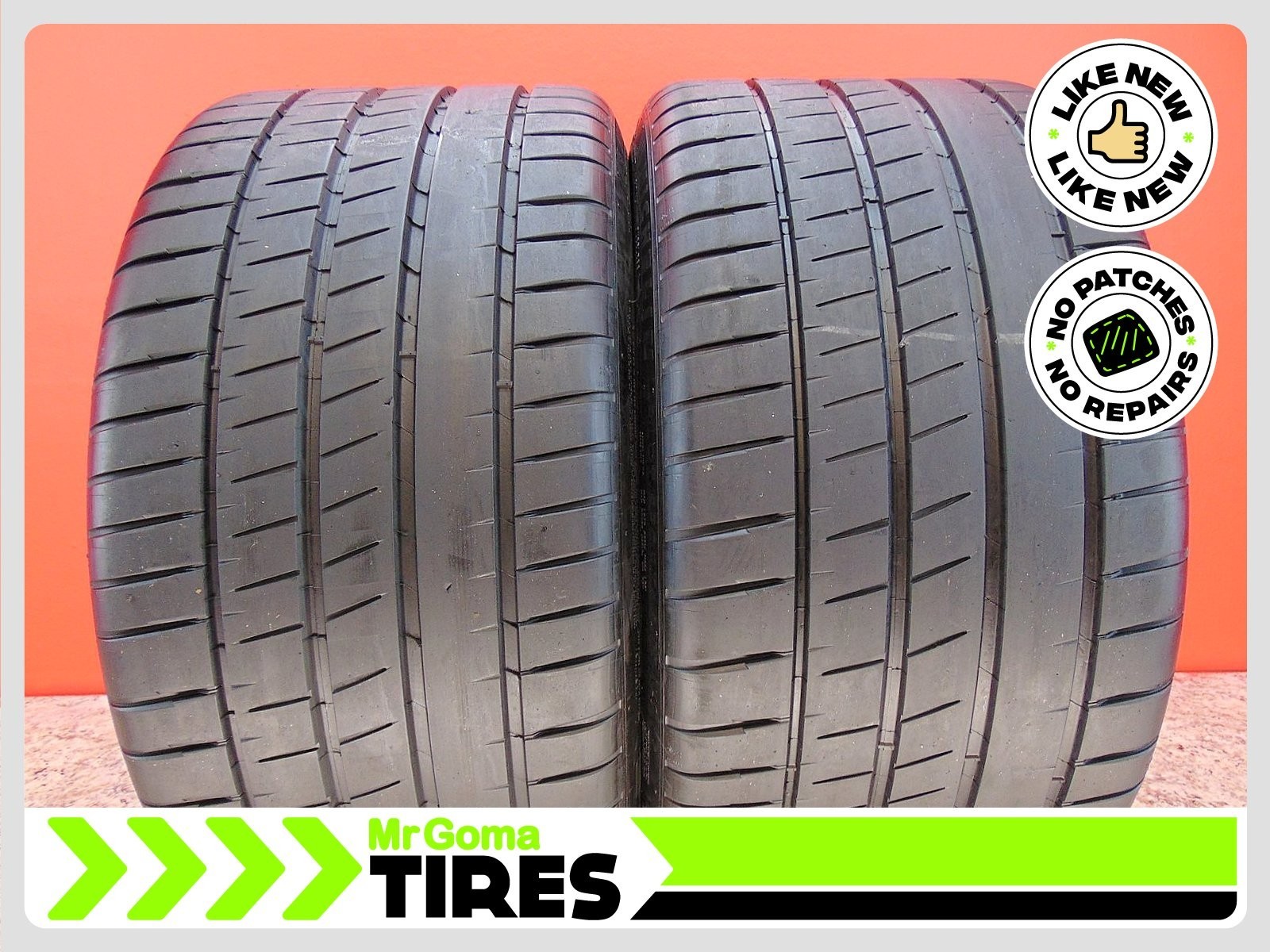 2 MICHELIN PILOT SPORT A/S 4S NAO XL 305/30ZR21 USED TIRES 9/32 TREAD 108V