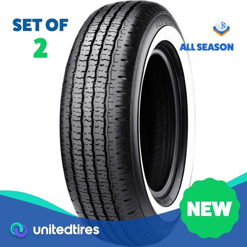 Set of (2) New 195/75R14 Gripmax MaxGrip Classic G/T 92T