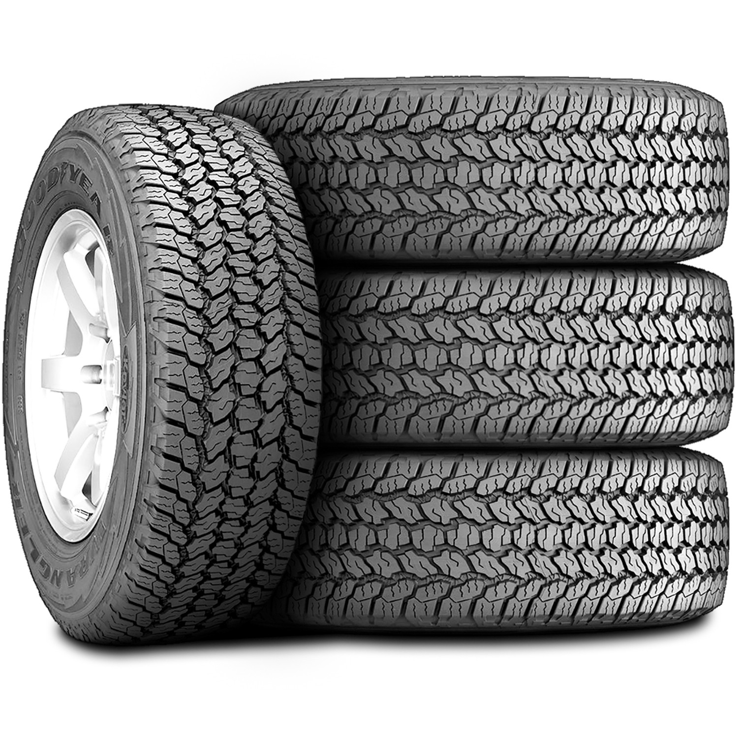 4 Goodyear Wrangler All-Terrain Adventure With Kevlar LT 285/70R17 E 10 Ply BSL