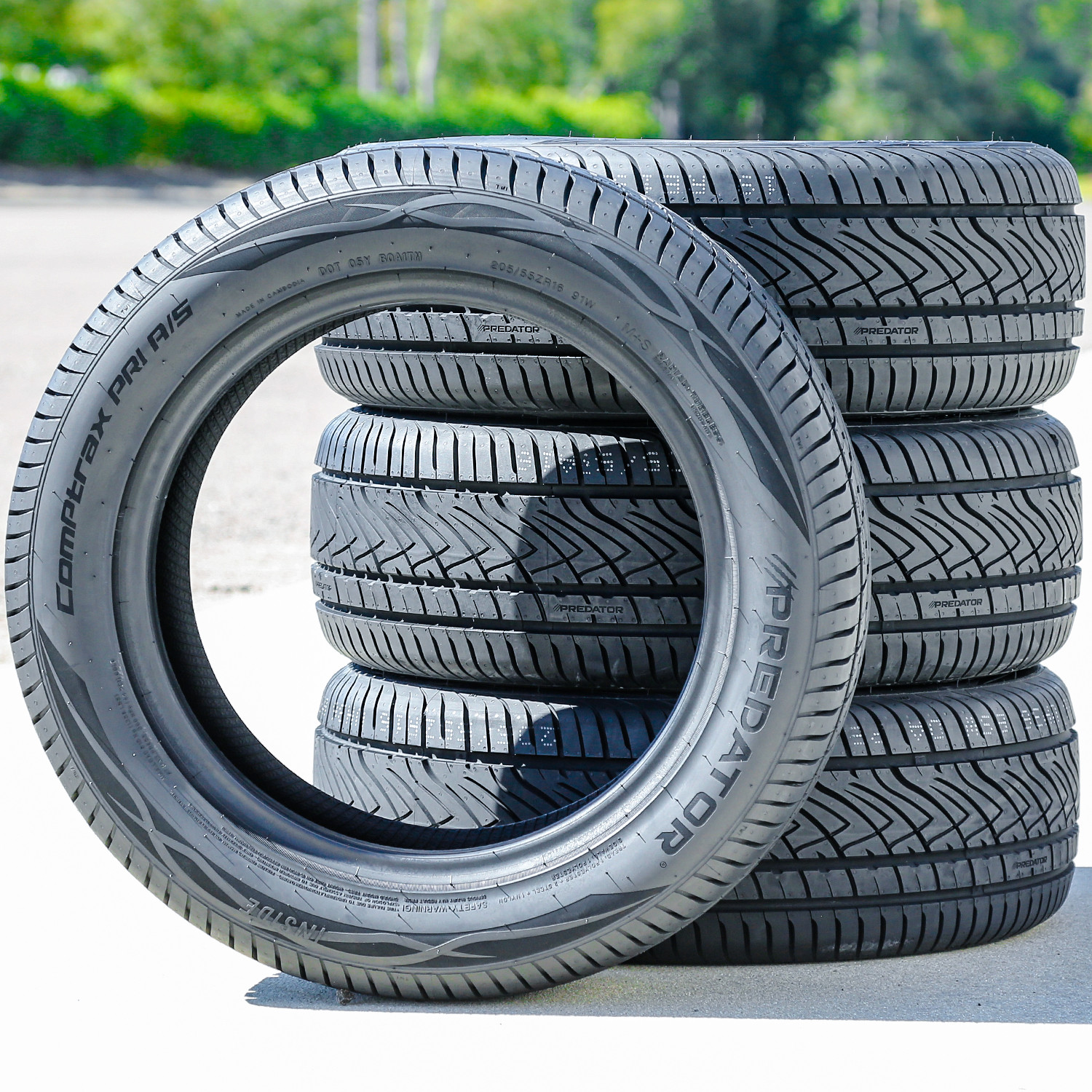 4 Tires Predator Comptrax PR1 A/S 205/55ZR16 205/55R16 91W AS High Performance