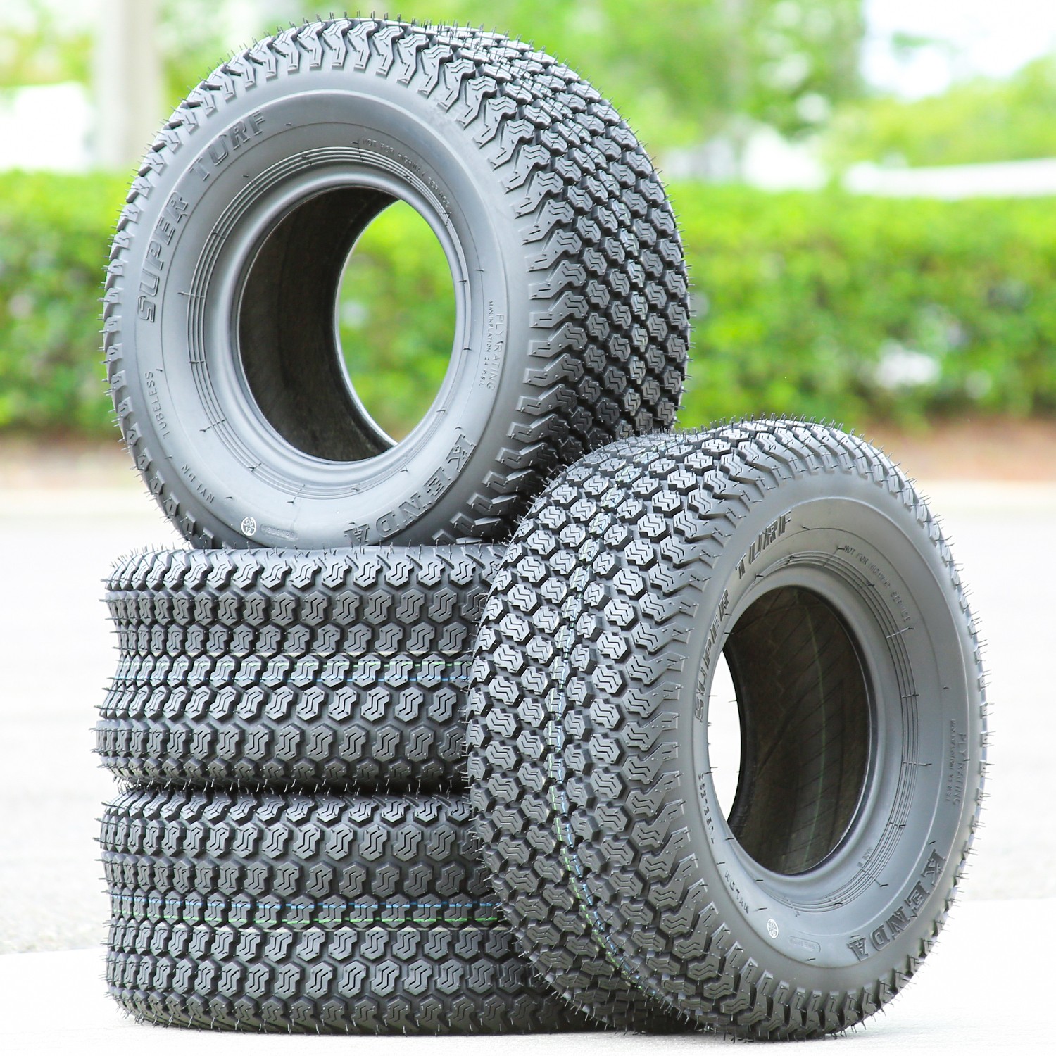 2 Tires Kenda K500 Super Turf 20X9.00-10 Load 4 Ply Lawn & Garden