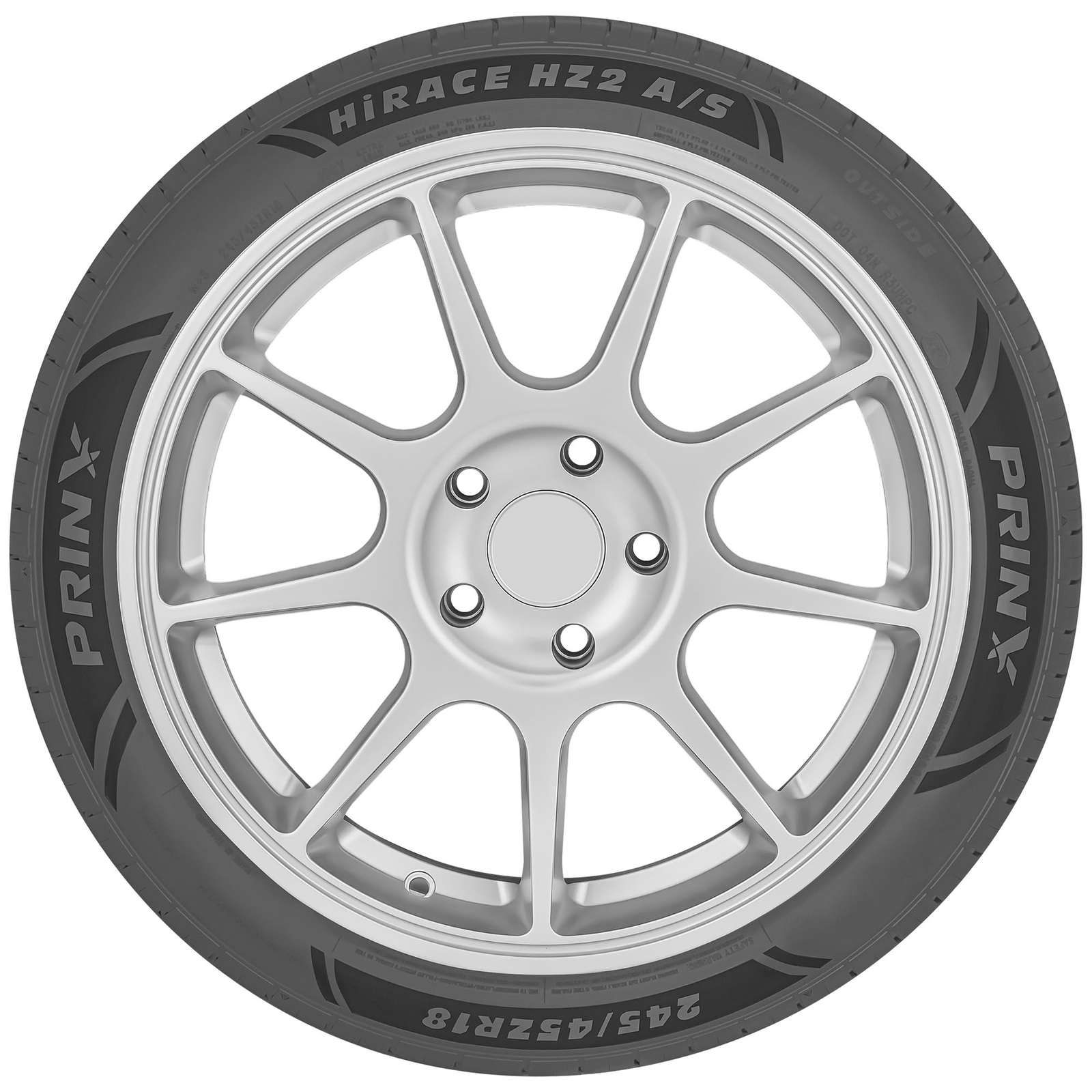 4 New Prinx Hirace Hz2 A/s – 265/30zr19 Tires 2653019 265 30 19
