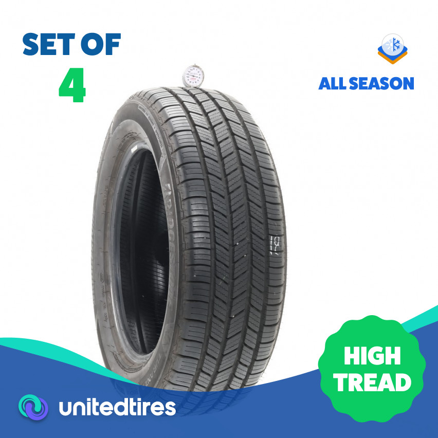 Set of (4) Used 235/60R18 Bridgestone Turanza EverDrive ENLITEN – 10.5-11.5/32