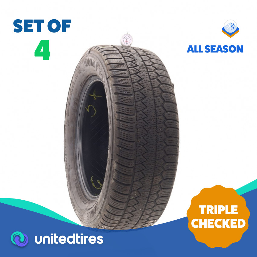 Set of (4) Used 255/60R18 Goodyear Eagle Enforcer All Weather 108V – 7-7.5/32