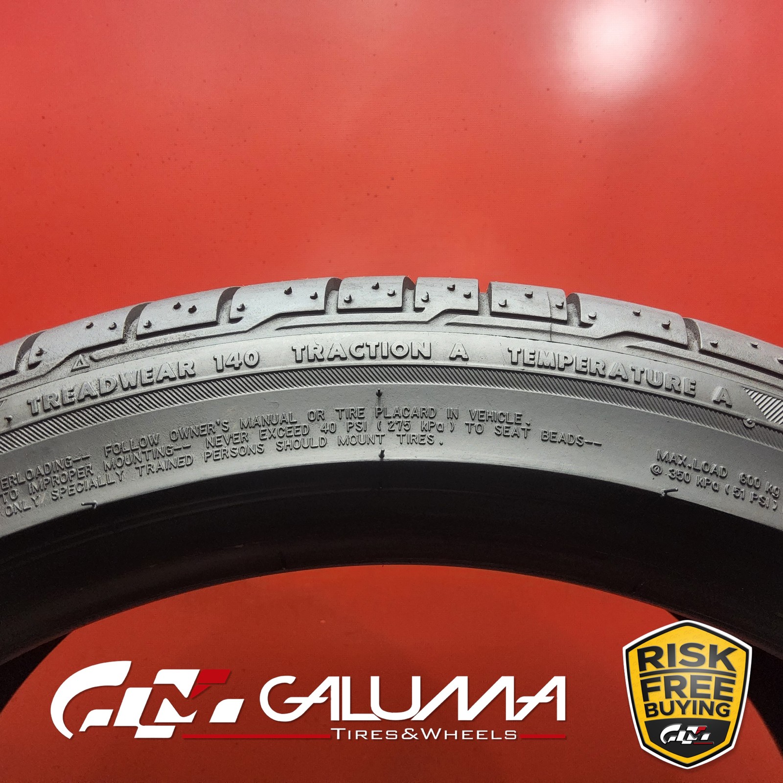 Set of 2 Tires Bridgestone Potenza RE050A RFT RunFlat 255/35R18 No Repairs 95346