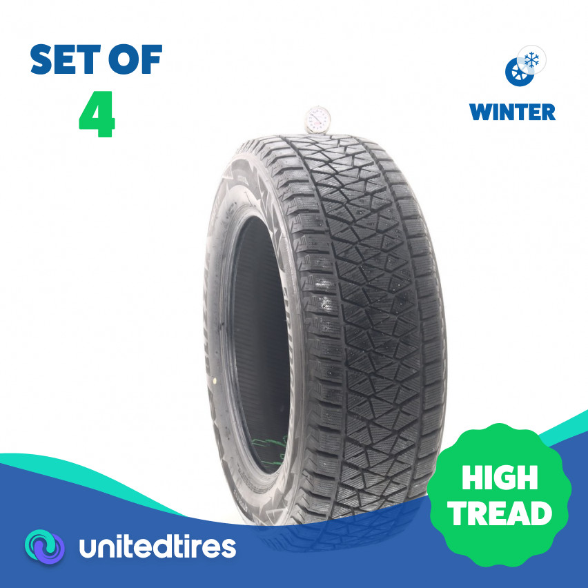 Set of (4) Used 245/60R18 Bridgestone Blizzak DM-V2 105S – 12/32