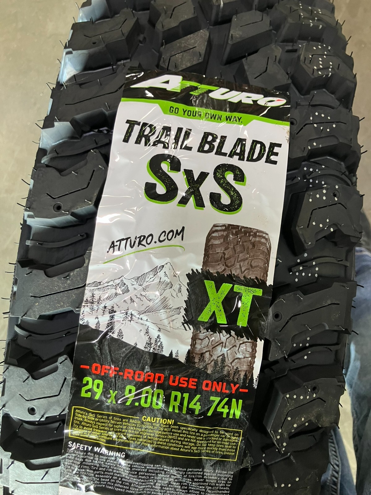 New Tire 29 9.00 14 Atturo Trail Blade XT SXS 8 Ply Radial X/T 29x9R14