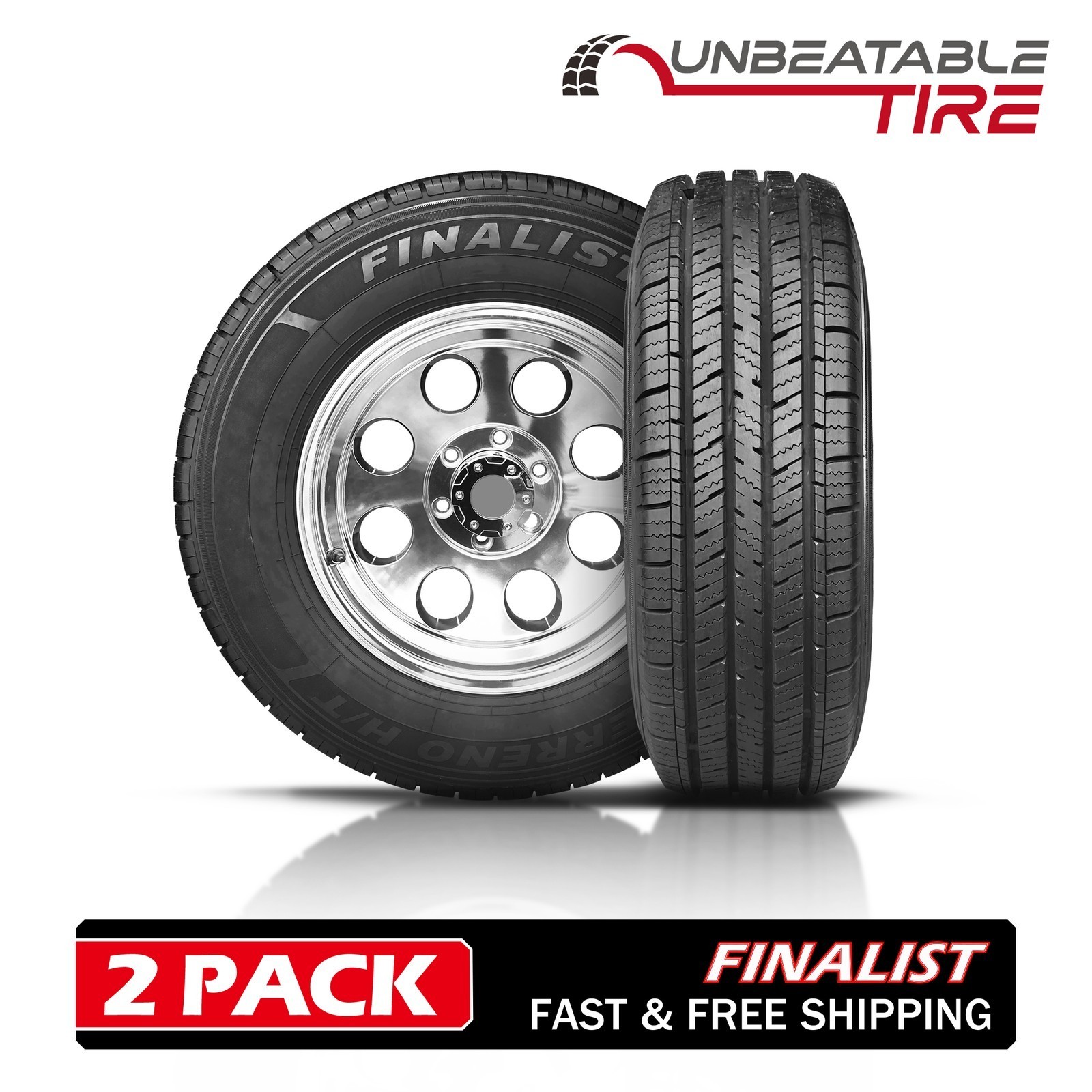 2 PACK Tires Finalist Terreno H/T LT235/80R17 10Ply 120R Highway Terrain Truck