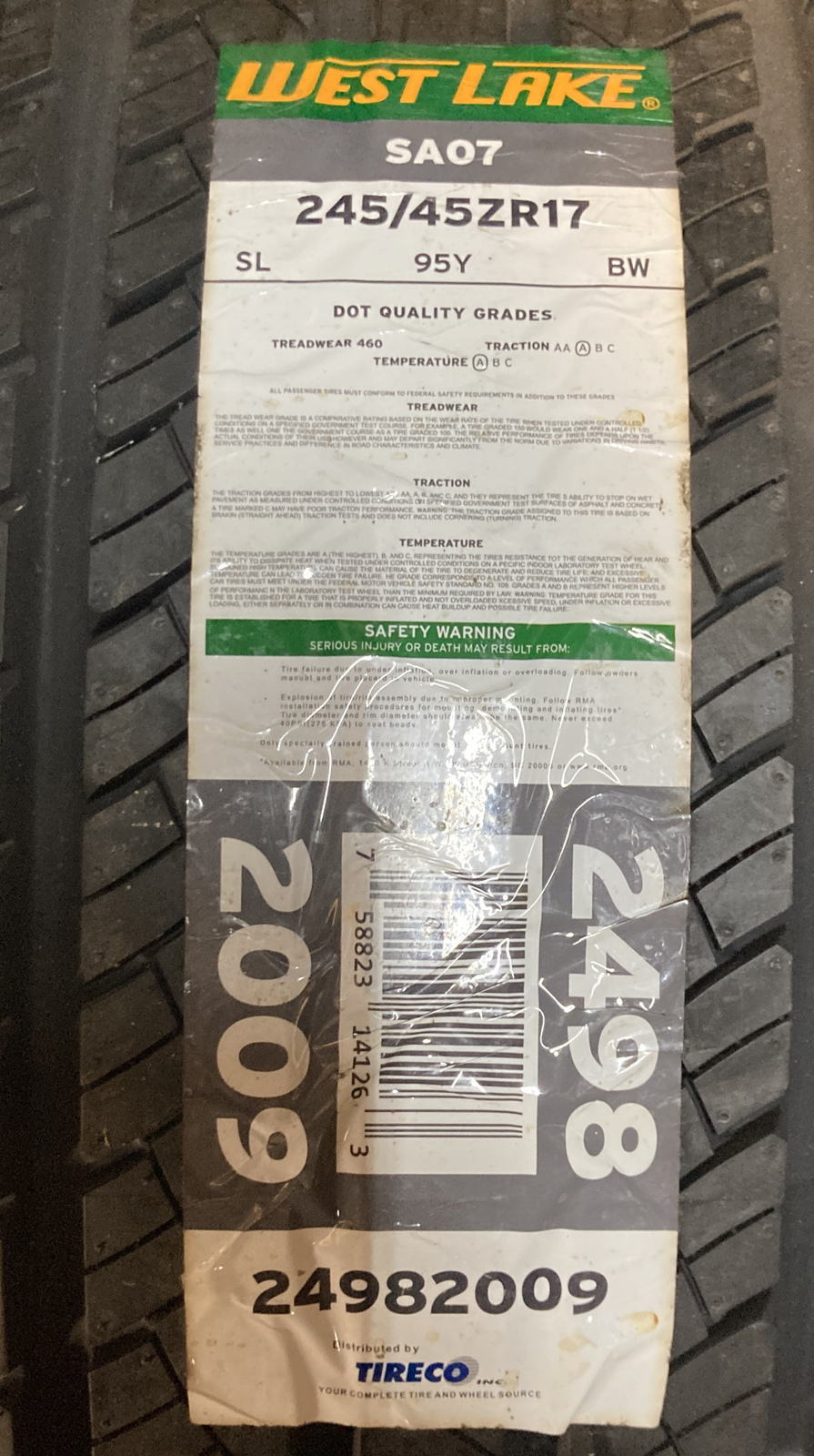1 NEW Westlake SA07 All Season Tire 245/45R17 95Y SL 245 45 17