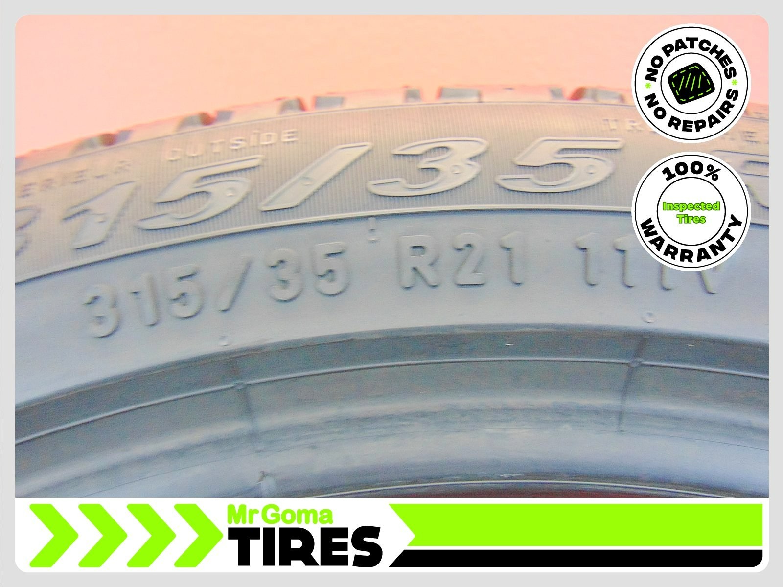 2 PIRELLI SCORPION VERDE AS ECOIMPACT XL 315/35R21 USED TIRES 78%LIFE NO PATCH