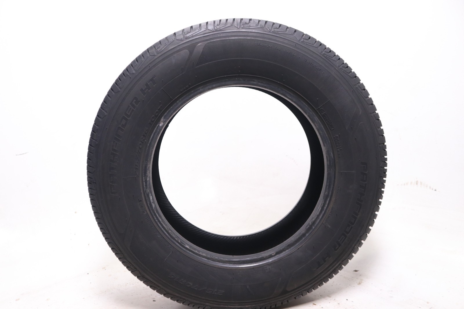 Set of 4 Used 215/70R16 Pathfinder HT – 100T – 8-8.5/32 No Repairs