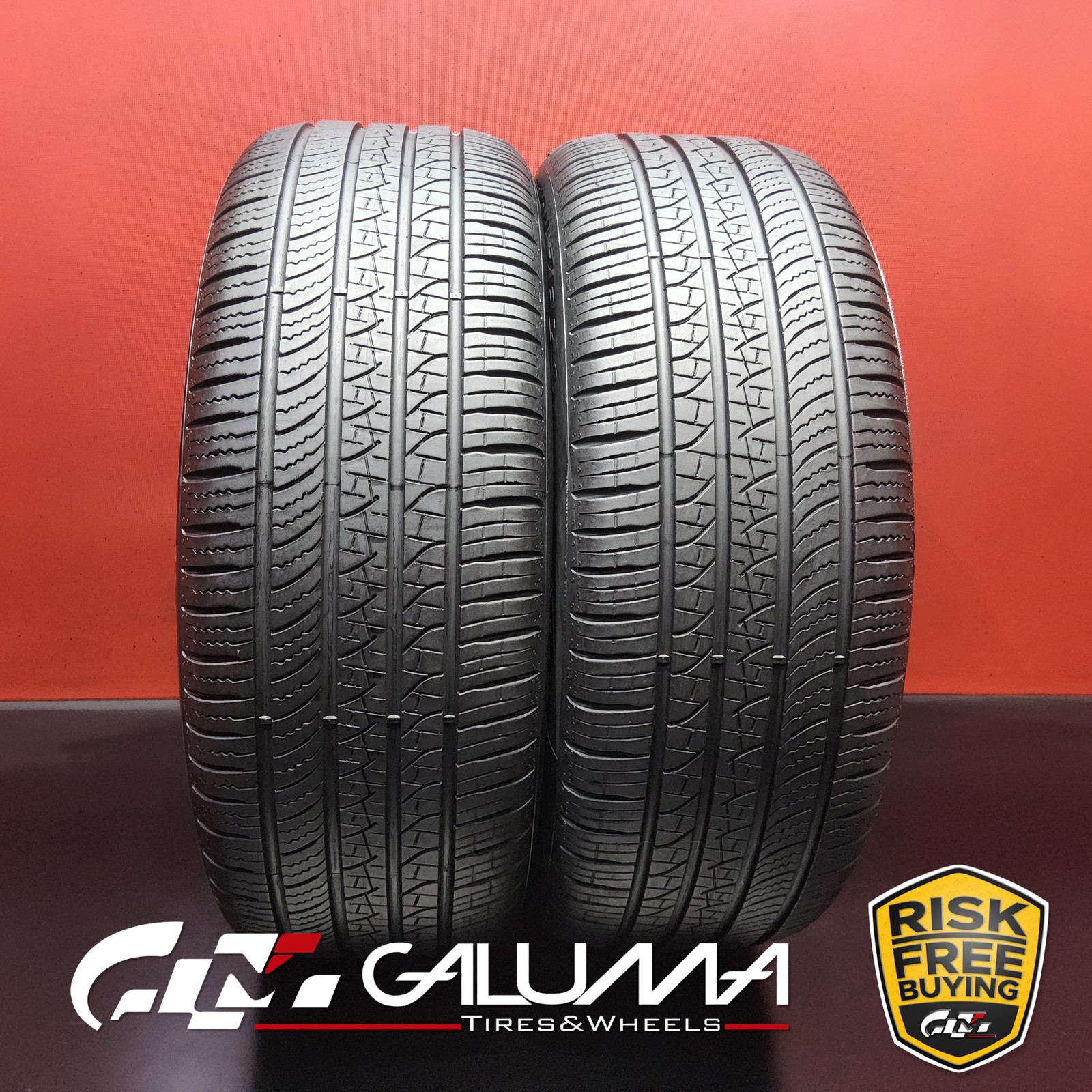 2 Tires LikeNEW Pirelli Scorpion Zero A/S (ELECT) RFT 235/50R19 No Repairs 96068